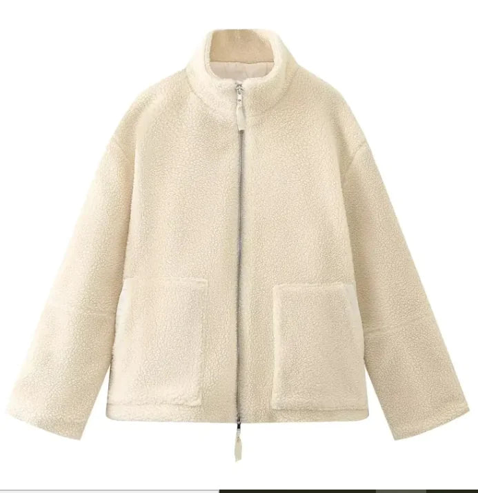 LuxeLamb Wool Turtleneck Coat