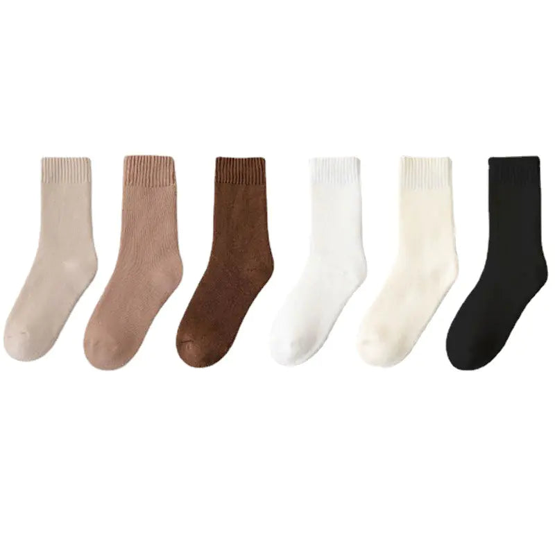 Thickened Mid-Tube Towel Bottom Socks for All Seasons