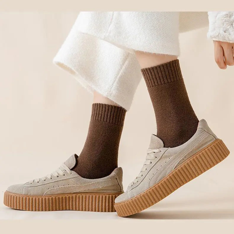 Thickened Mid-Tube Towel Bottom Socks for All Seasons