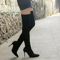 Pointed High Heel Over-the-Knee Boots
