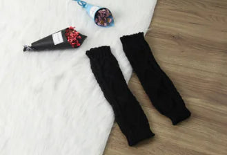 Yarn Twisted Gloves with Arm Coverage