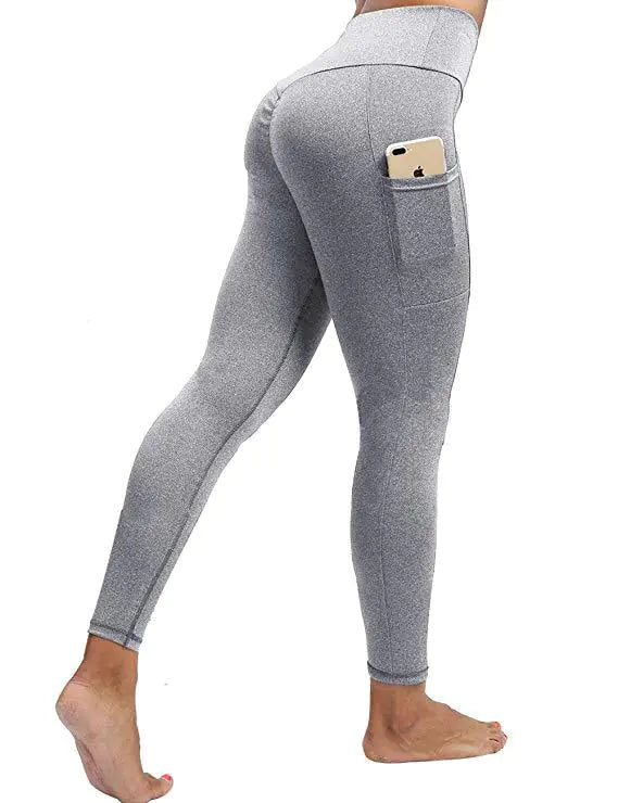 High Waist Yoga Pants with Double Pockets