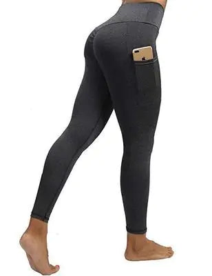 High Waist Yoga Pants with Double Pockets